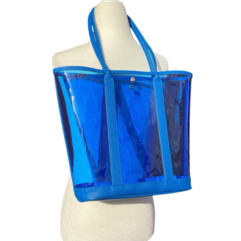 Neiman Marcus Clear Blue Plastic Bag